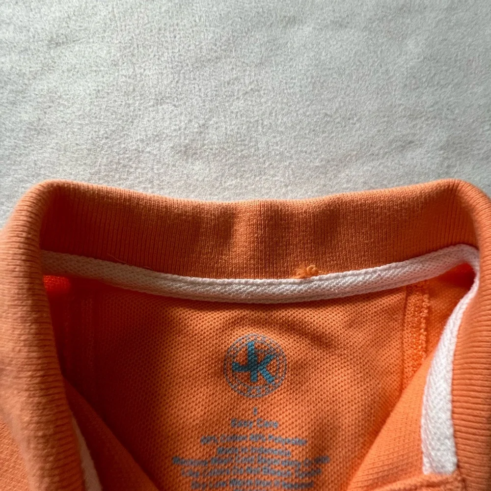 J. Khaki Orange Short-Sleeve Polo for Kids